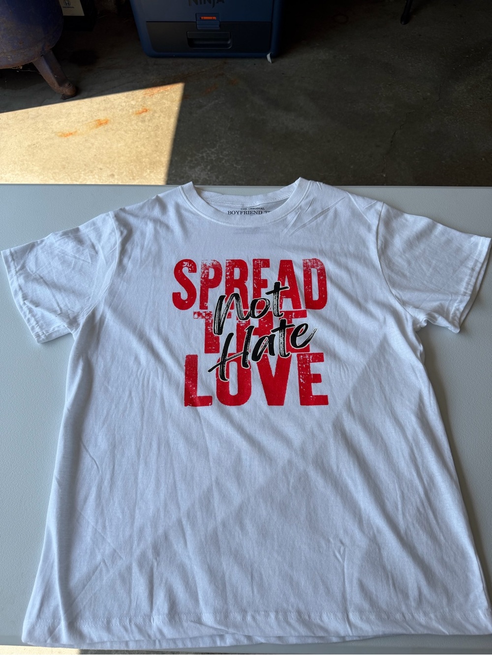 Adult Unisex XL – Popular Sports “Spread Not Hate / Spread Love” T-Shirt